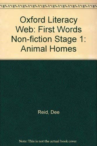 Oxford Literacy Web: First Words Non-fiction Stage 1: Animal Homes book