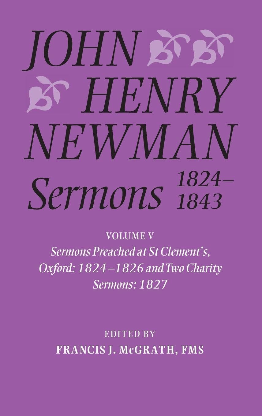 John Henry Newman Sermons 1824-1843 Philosophy