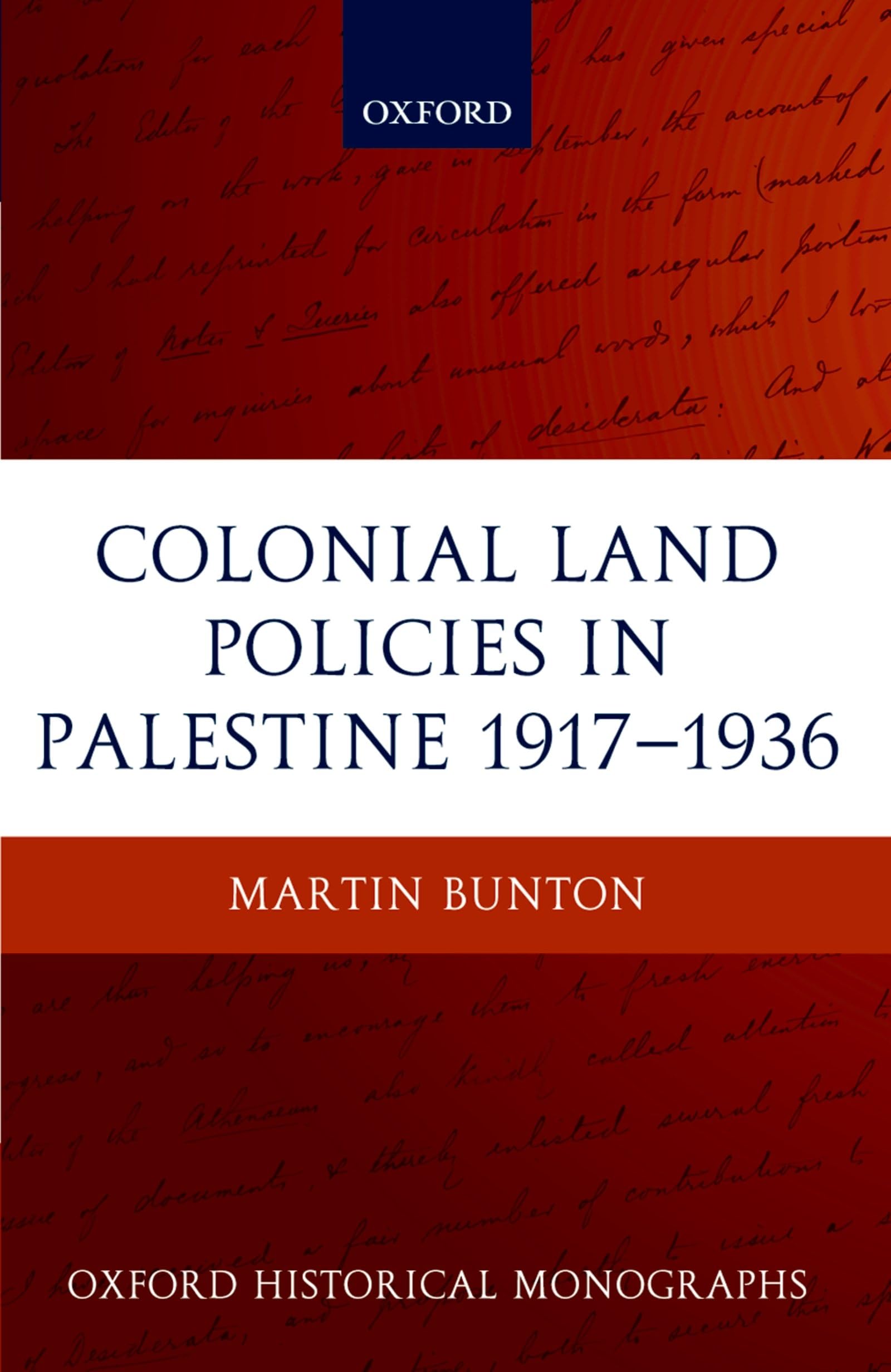 Colonial Land Policies in Palestine 1917-1936 Business, Finance & Career