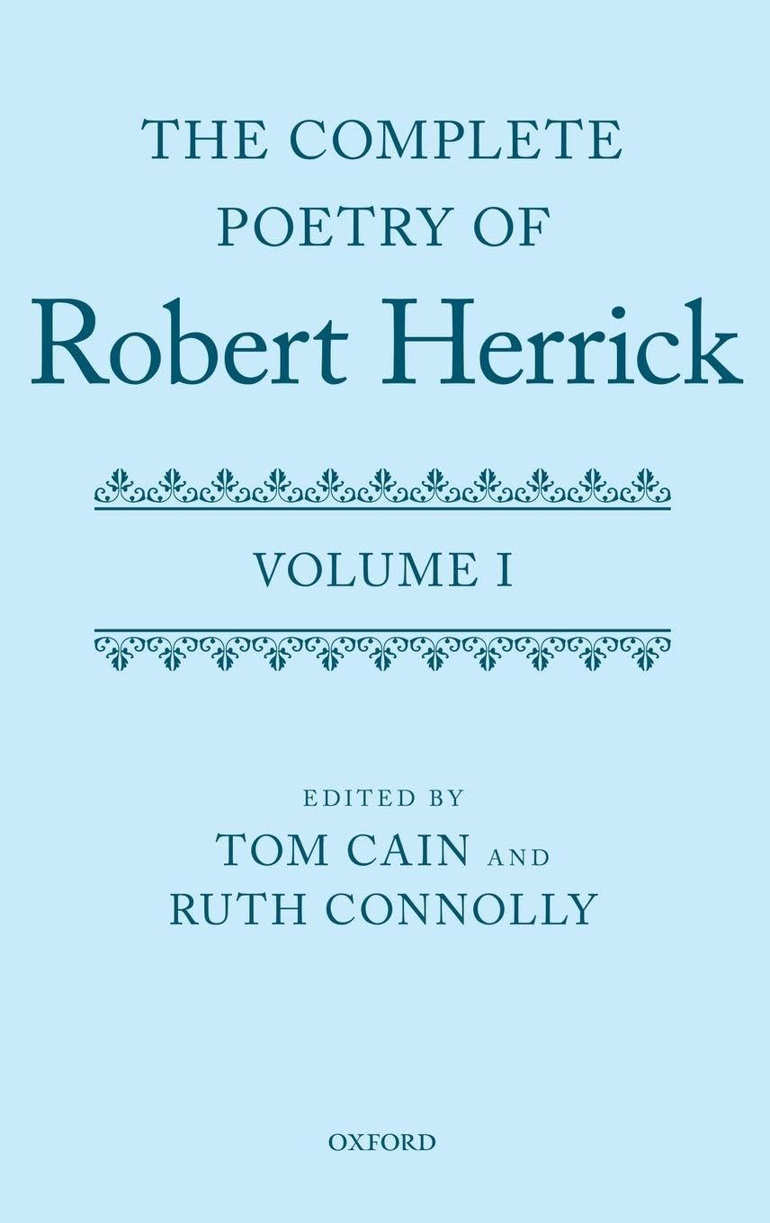 COMPLETE POETRY OF ROBERT HERRICK VOL1 C Contemporary literature