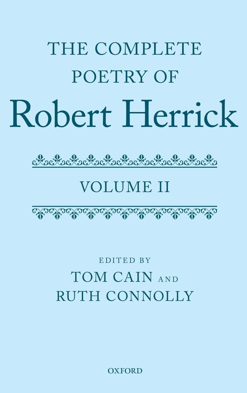 COMPLETE POETRY OF ROBERT HERRICK VOL2 C Contemporary literature