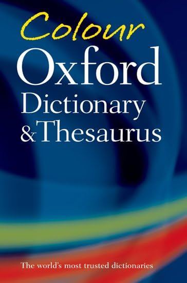 Colour Oxford Dictionary and Thesaurus General education