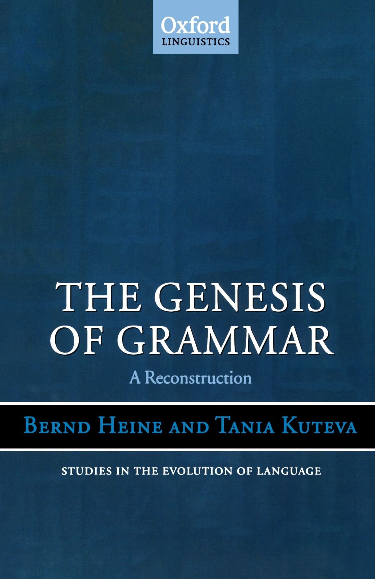The Genesis of Grammar: A Reconstruction Social Sciences