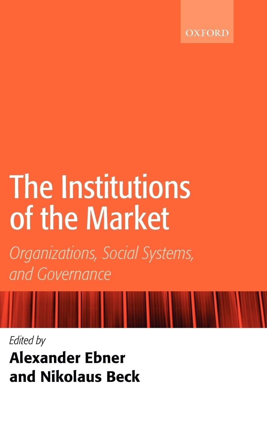 The Institutions of the Market Law