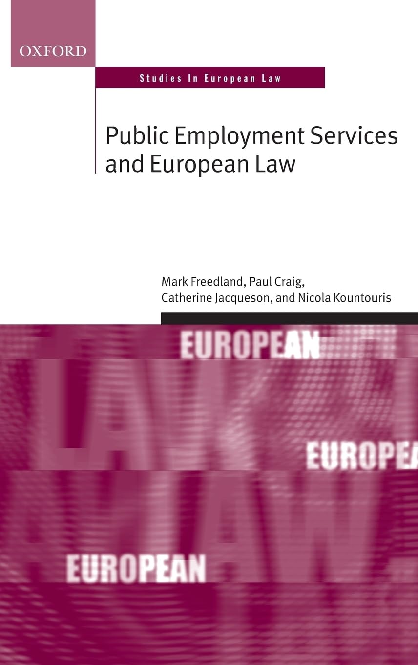 Public Employment Services and European Law Law