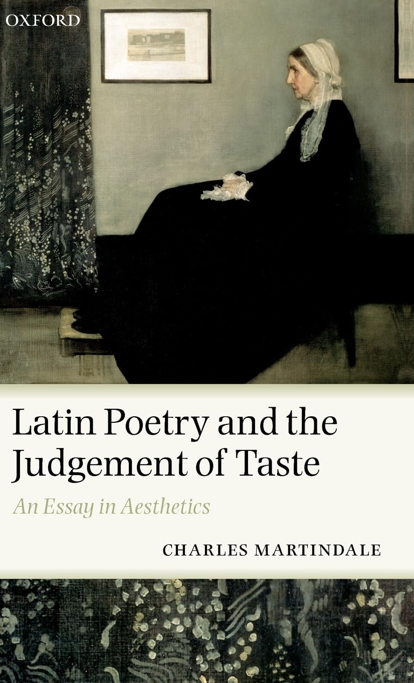 Latin Poetry and the Judgement of Taste Contemporary literature