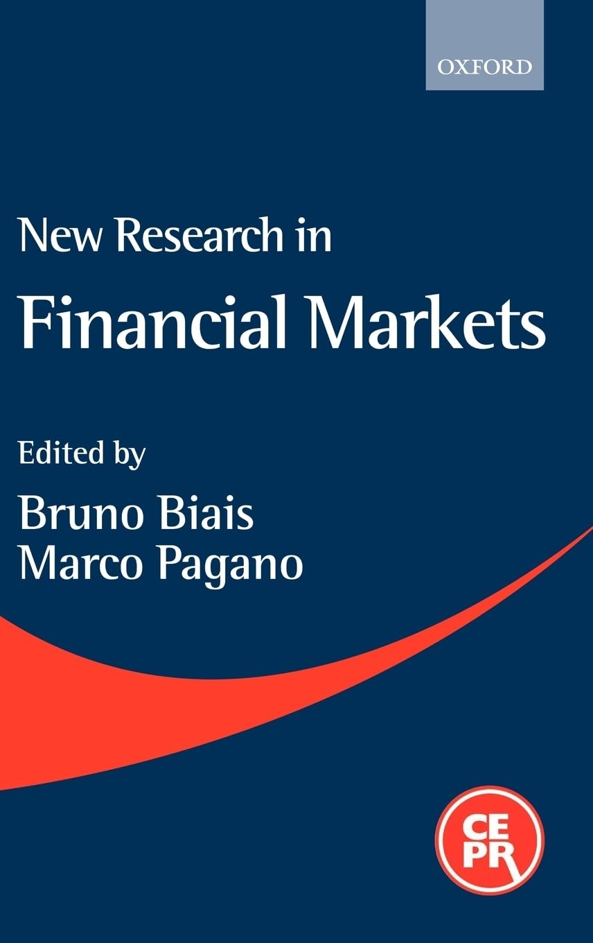 New Research in Financial Markets Business, Finance & Career