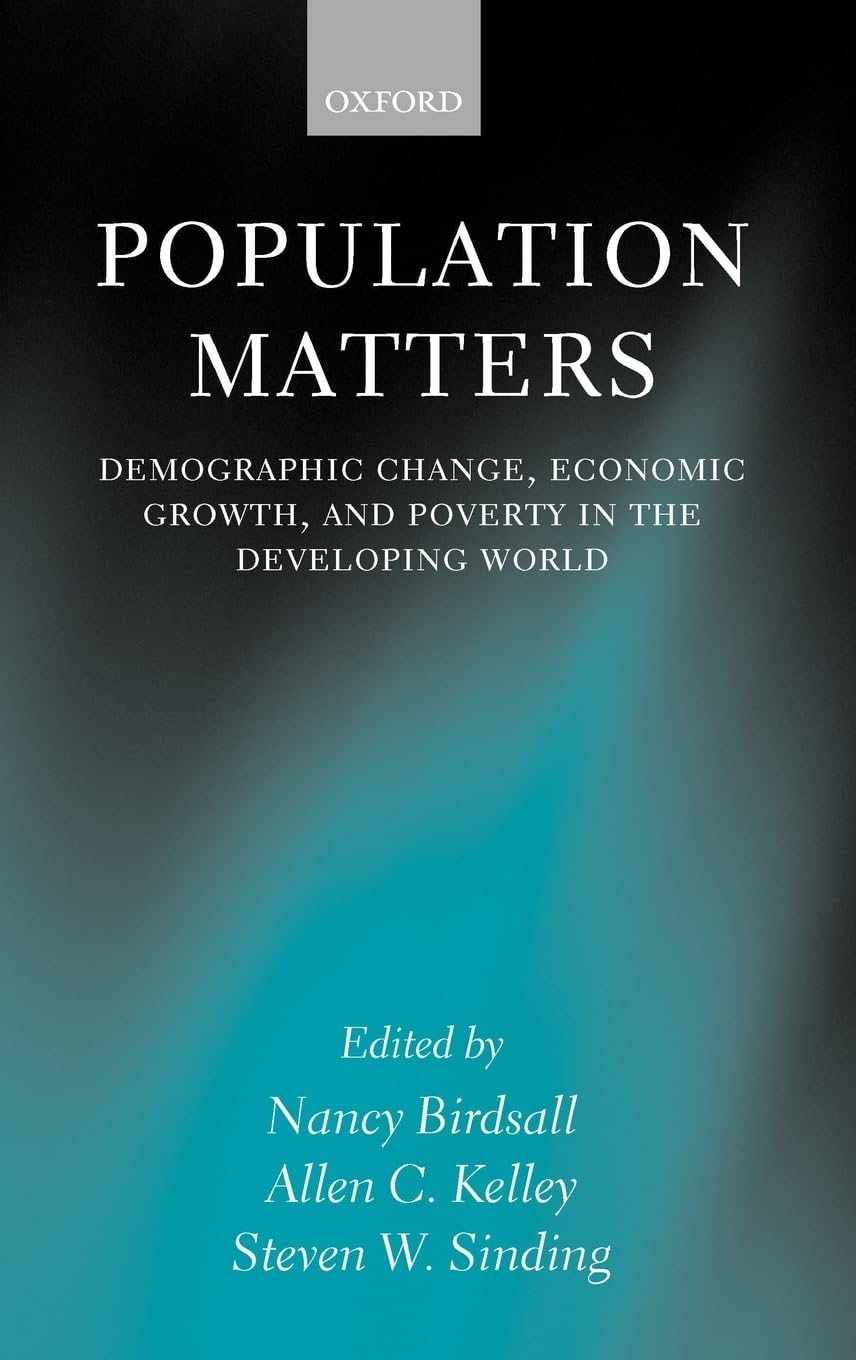 Population Matters 'Demographic Change, Economic Growth and Poverty Law