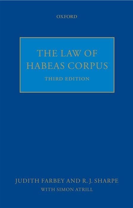 LAW OF HABEAS CORPUS 3E C Law