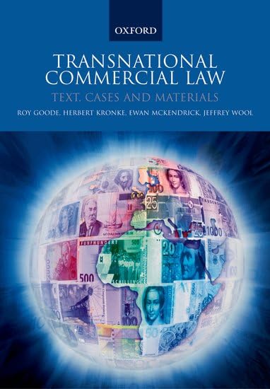 Transnational Commercial Law: Text, Cases, and Materials Law