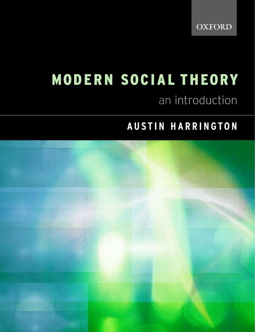 Product Image: Modern Social Theory: An Introduction