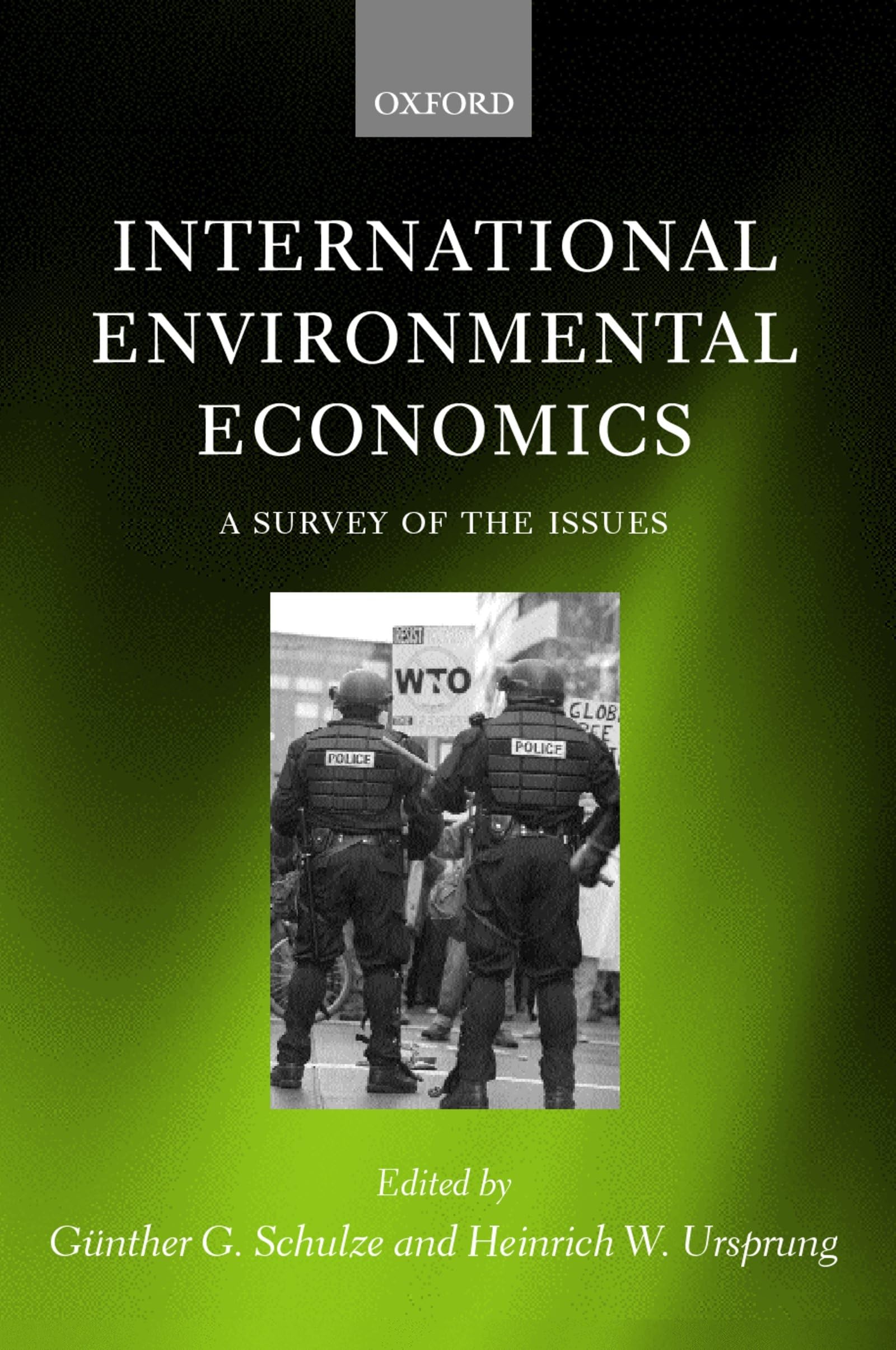International Environmental Economics, a Urvey of the Issues Business, Finance & Career