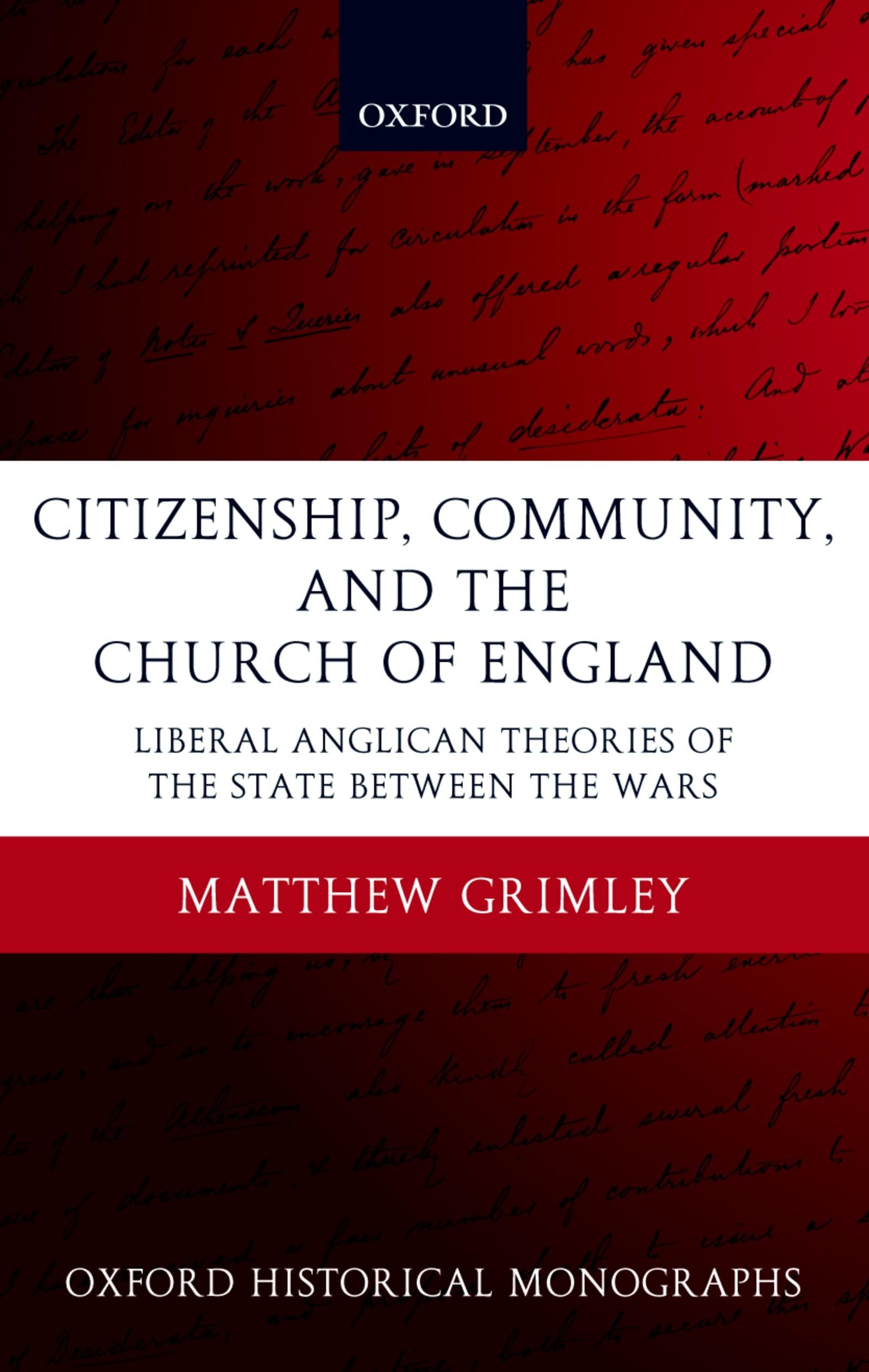 Citizenship, Community, and the Church of England Social Sciences