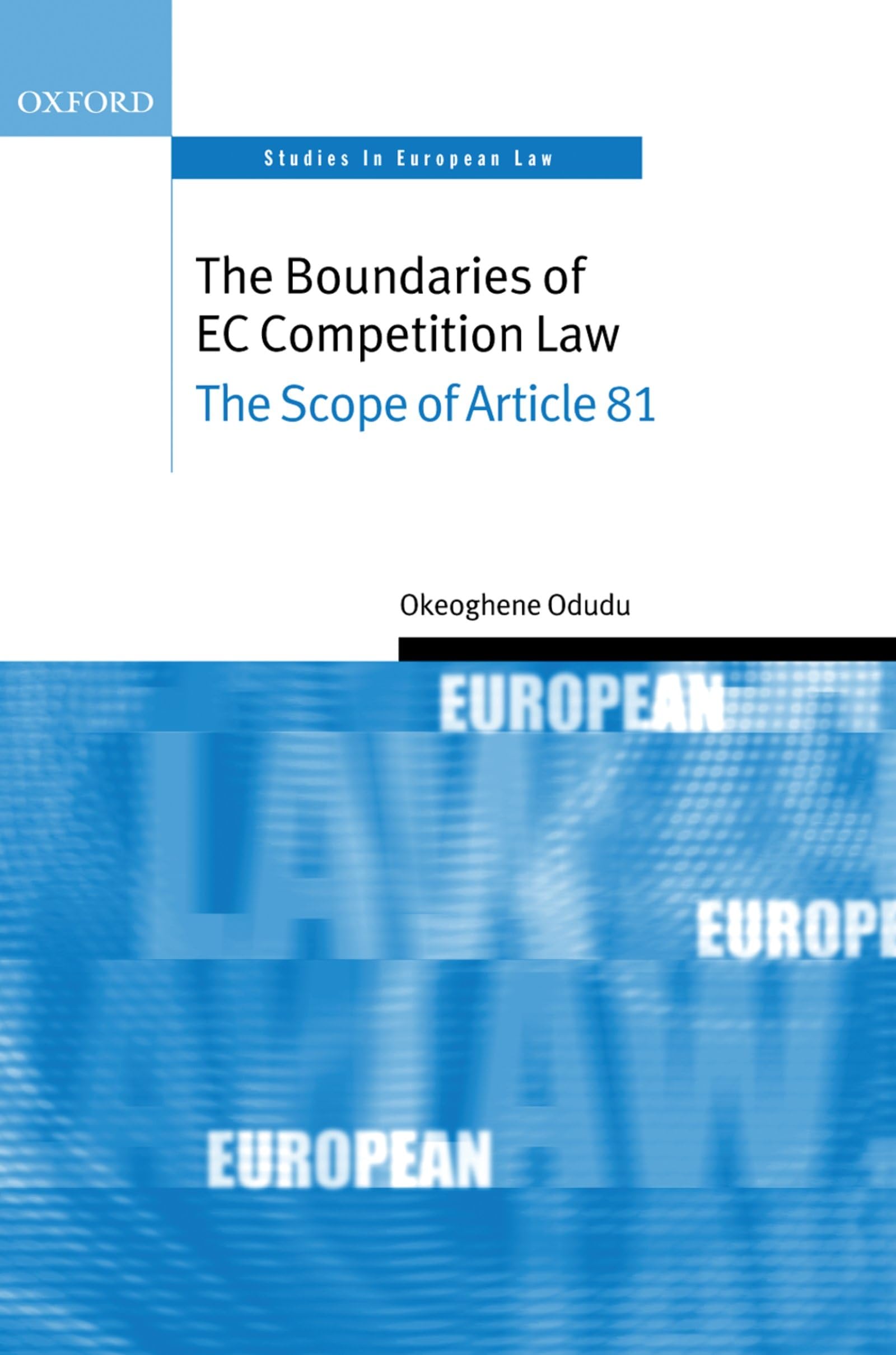 The Boundaries of EC Competition Law Law