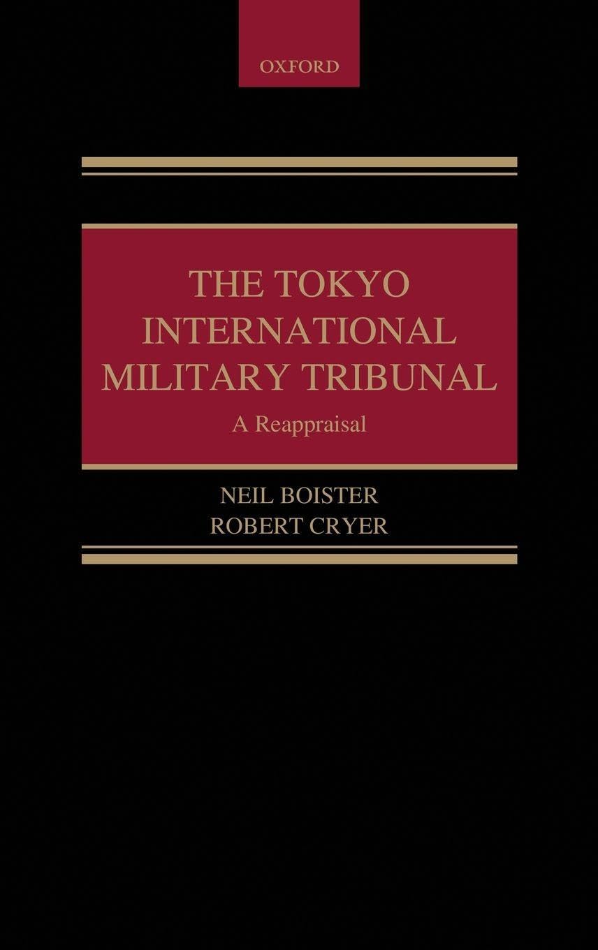 TOKYO INT MILITARY TRIBUNAL C Law