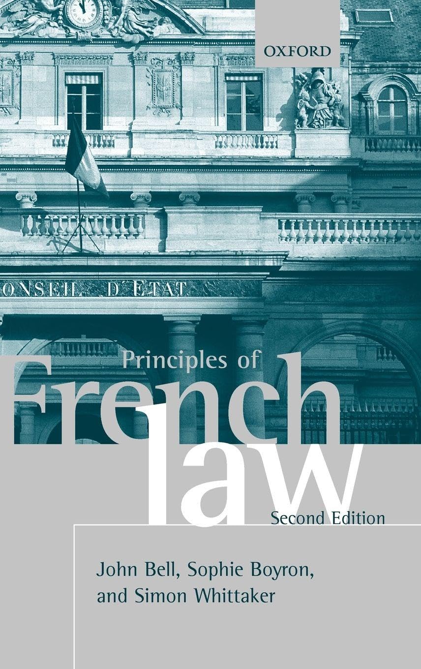 Principles of French Law Law