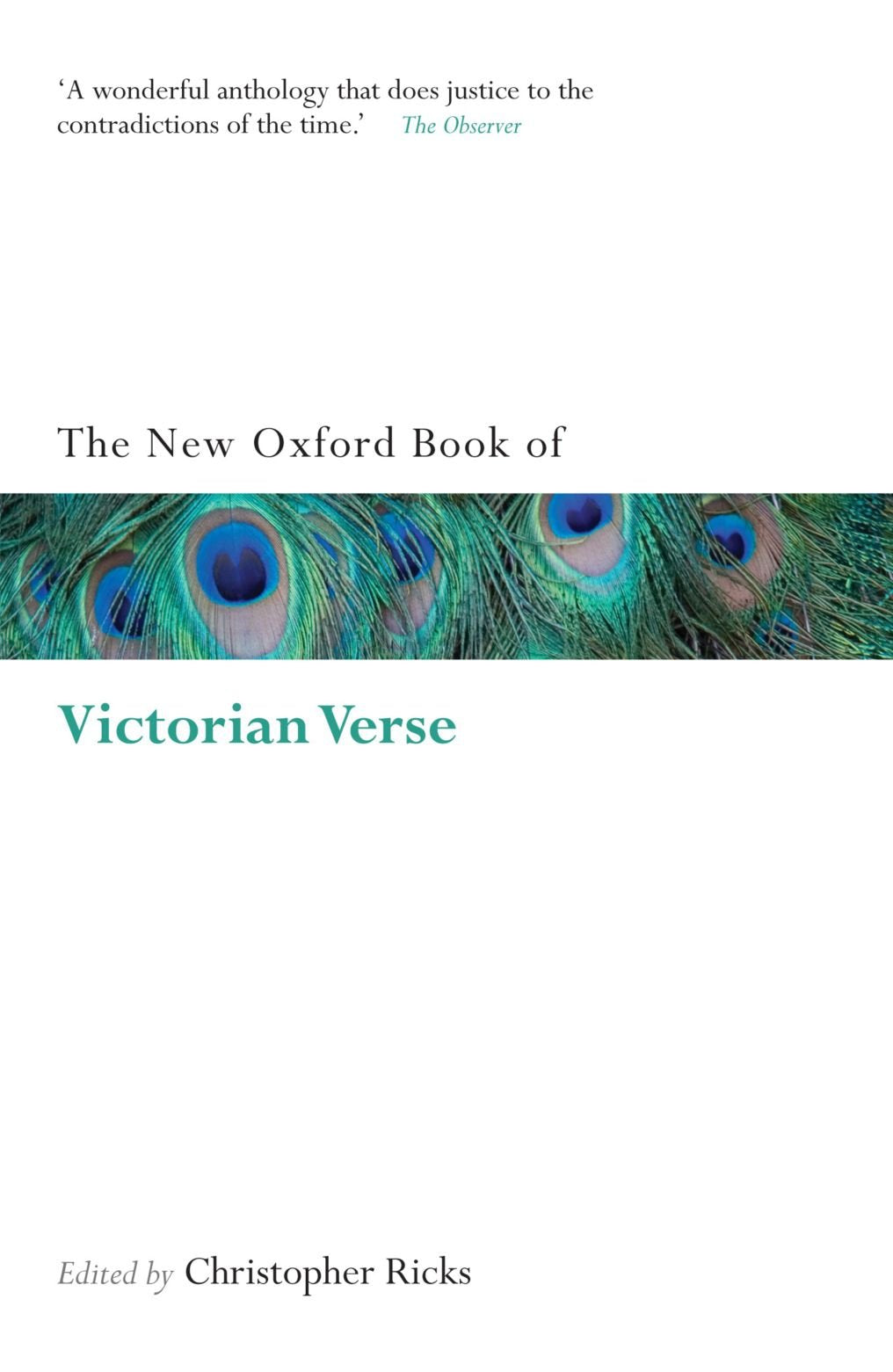 The New Oxford Book of Victorian Verse Social Sciences