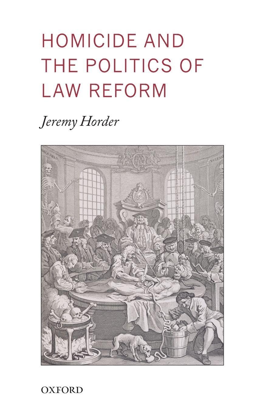 HOMICIDE & POLITICS LAW REFORM OMCLJ C Law