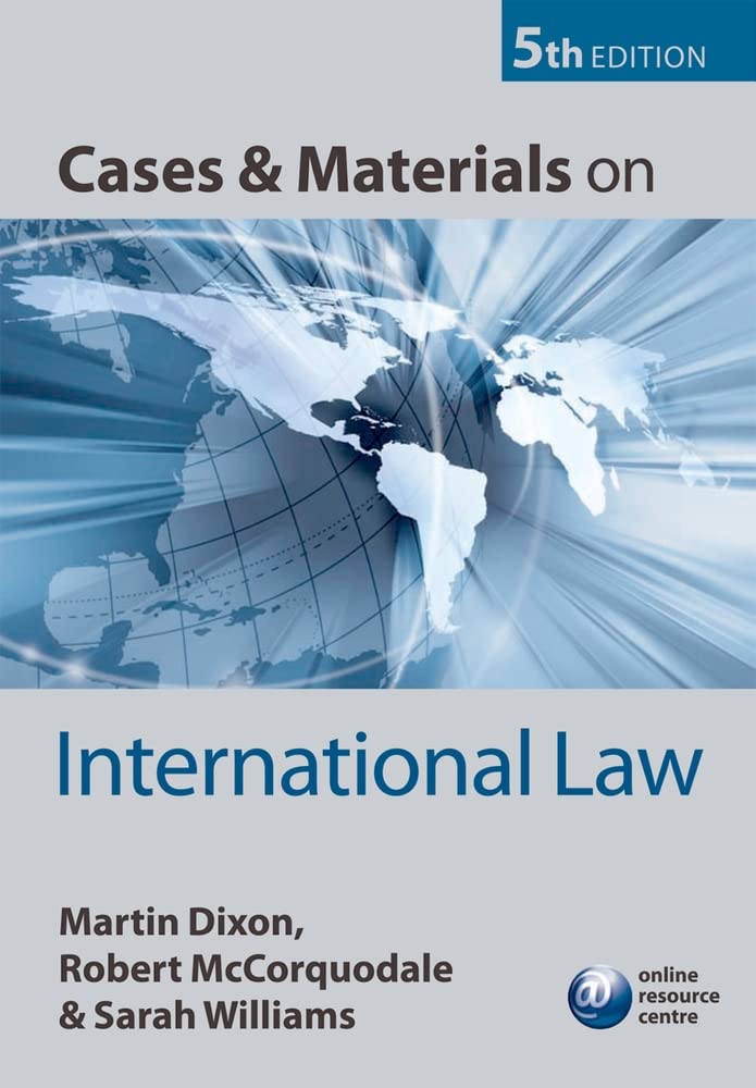Cases and Materials on International Law Law