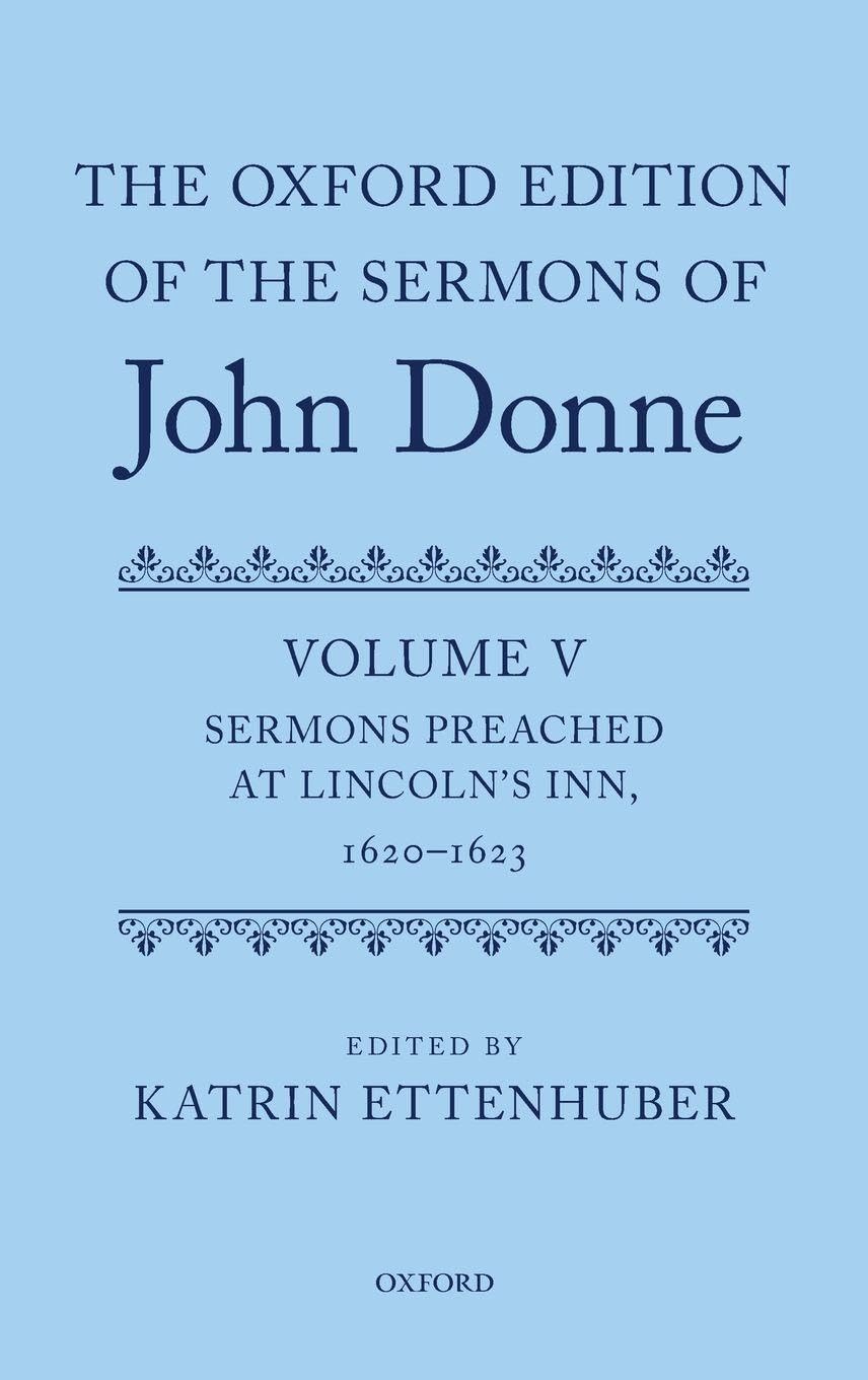 Oxford Edition of the Sermons of John Donne Contemporary literature