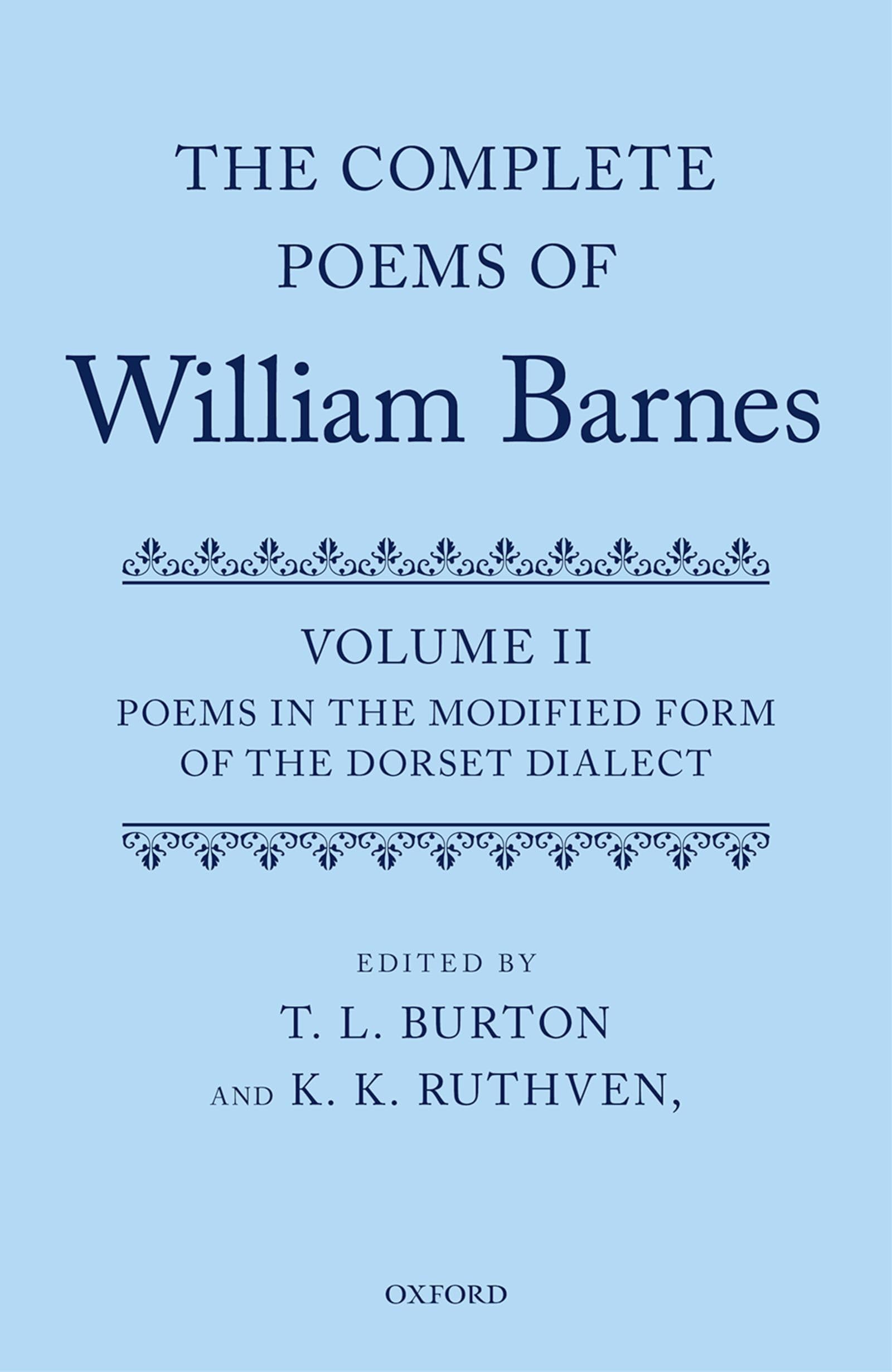 Complete Poems of William Barnes Poetry