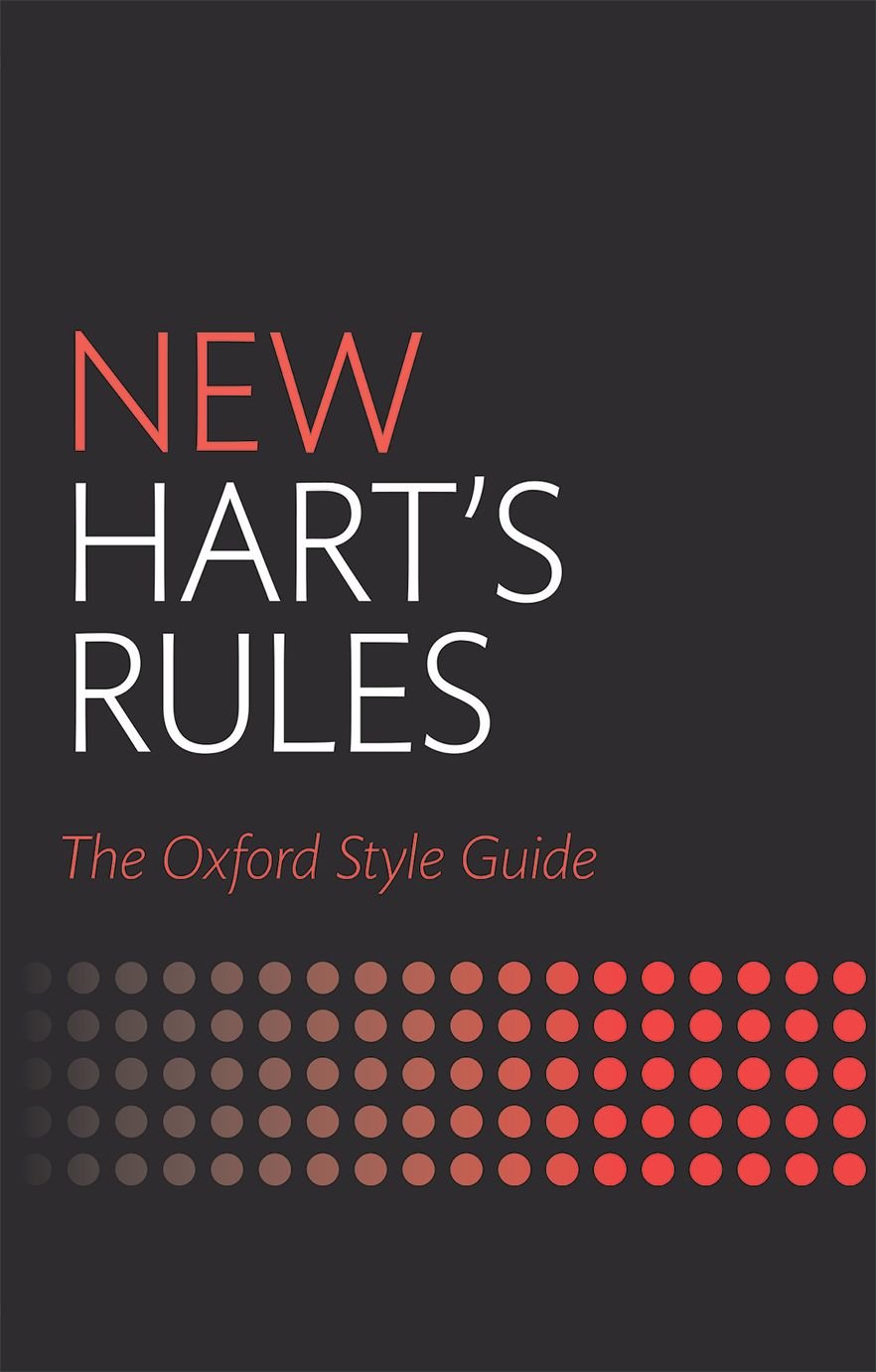 New Hart's Rules: The Oxford Style Guide book