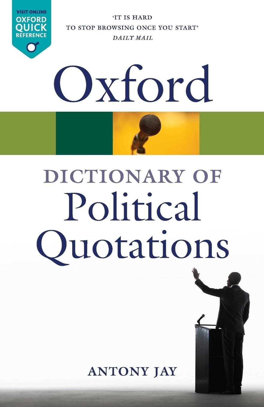 OXFORD DICT OF POLITICAL QUOTATIONS 4E OQR:NCS PAPER book