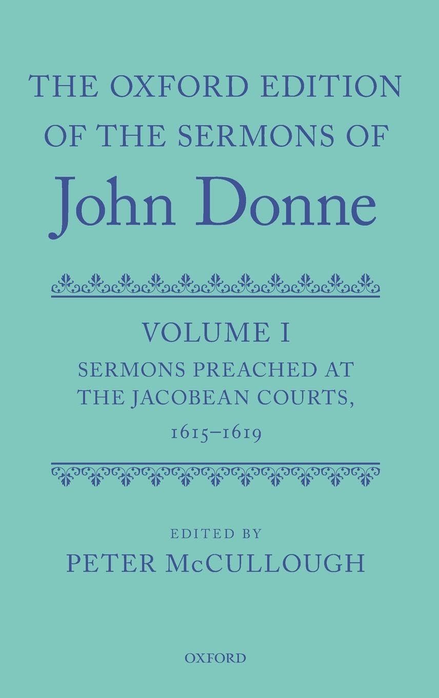 Oxford Edition of the Sermons of John Donne Contemporary literature