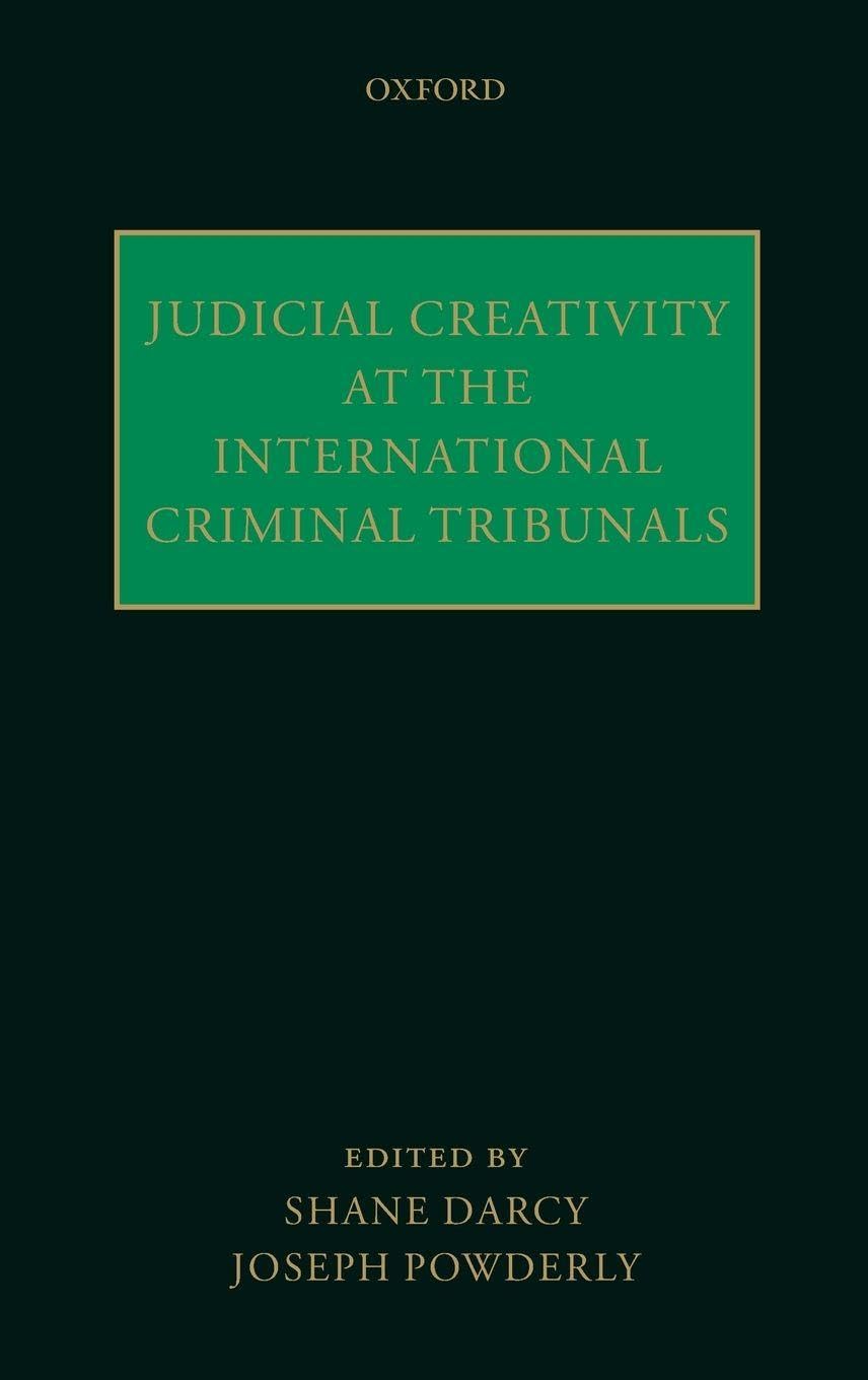 JUDICIAL CREATIV INTERNAT CRIM TRIBUN C Law
