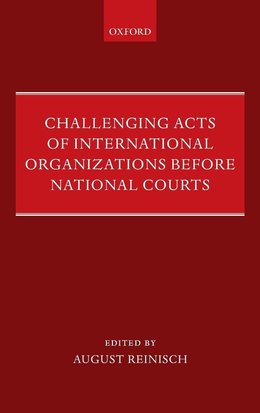 CHAL ACT INT ORGAN BEFOR NATION COURT C Law