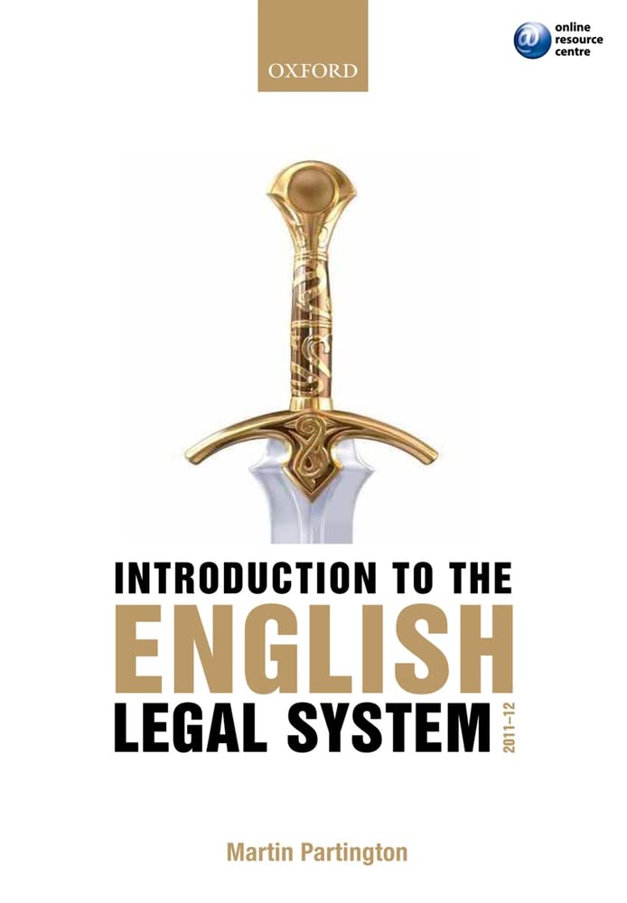 Introduction to the English Legal System: 2011-2012 book