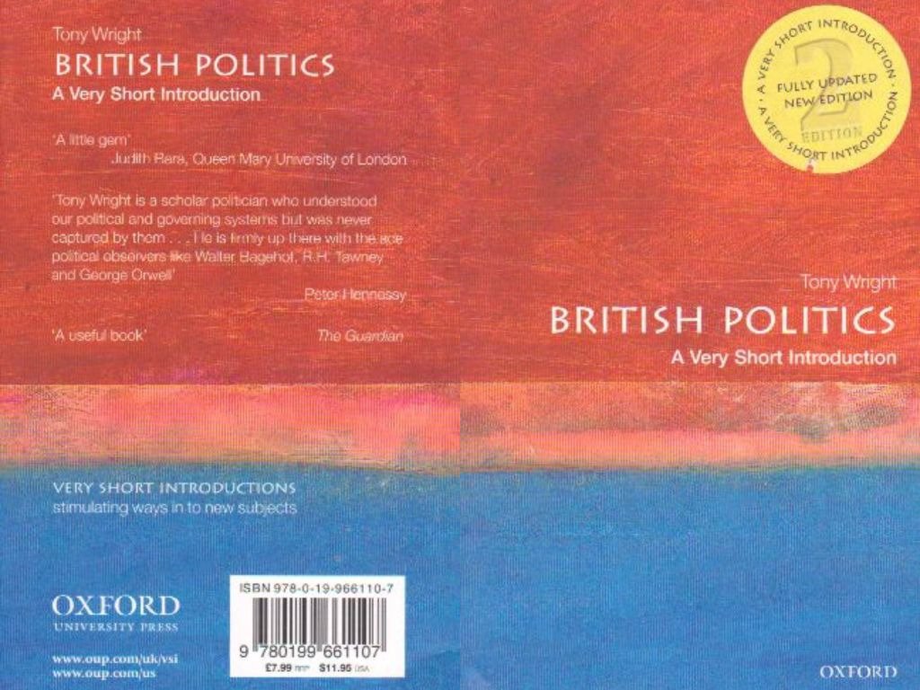 British Politics: A Very Short Introduction (Very Short Introductions) Law