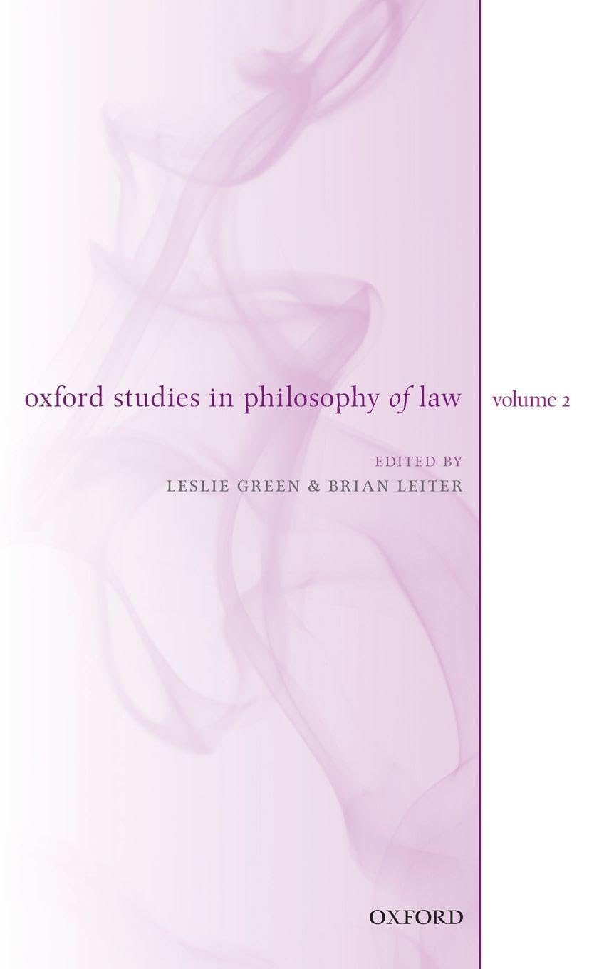 Oxford Studies in Philosophy of Law Law