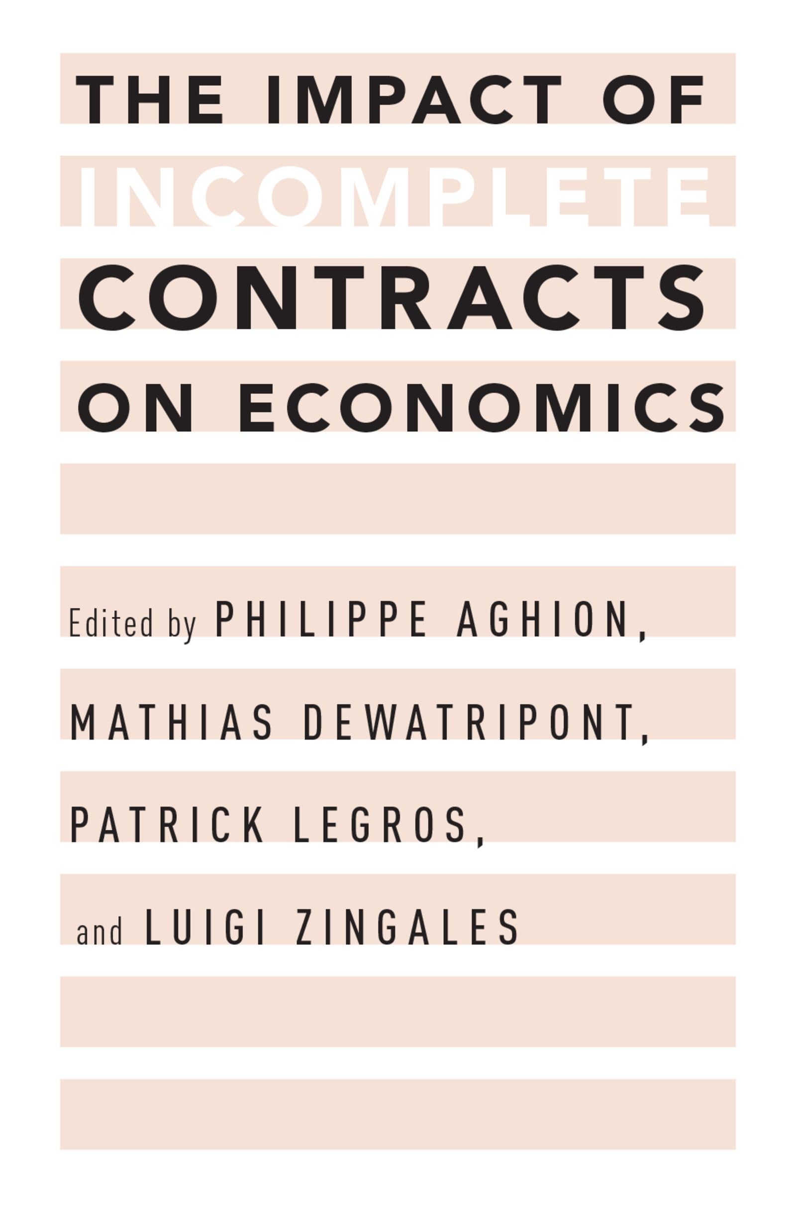 The Impact of Incomplete Contracts on Economics Law