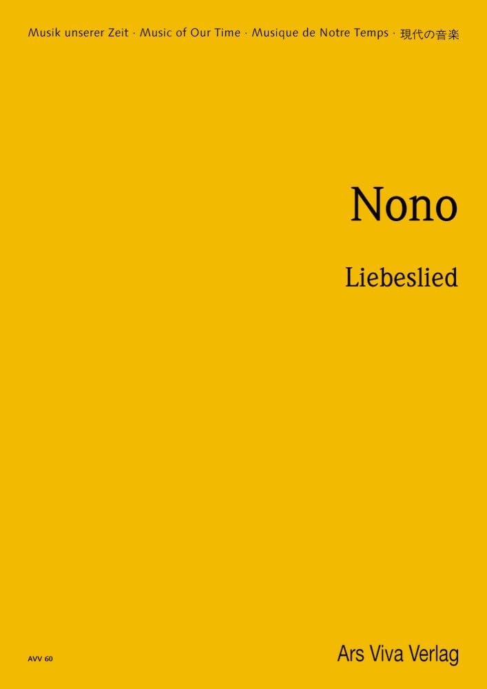 Liebeslied: gemischter Chor (SATB) und Instrumente. Studienpartitur. (Musik unserer Zeit) Sheet Music