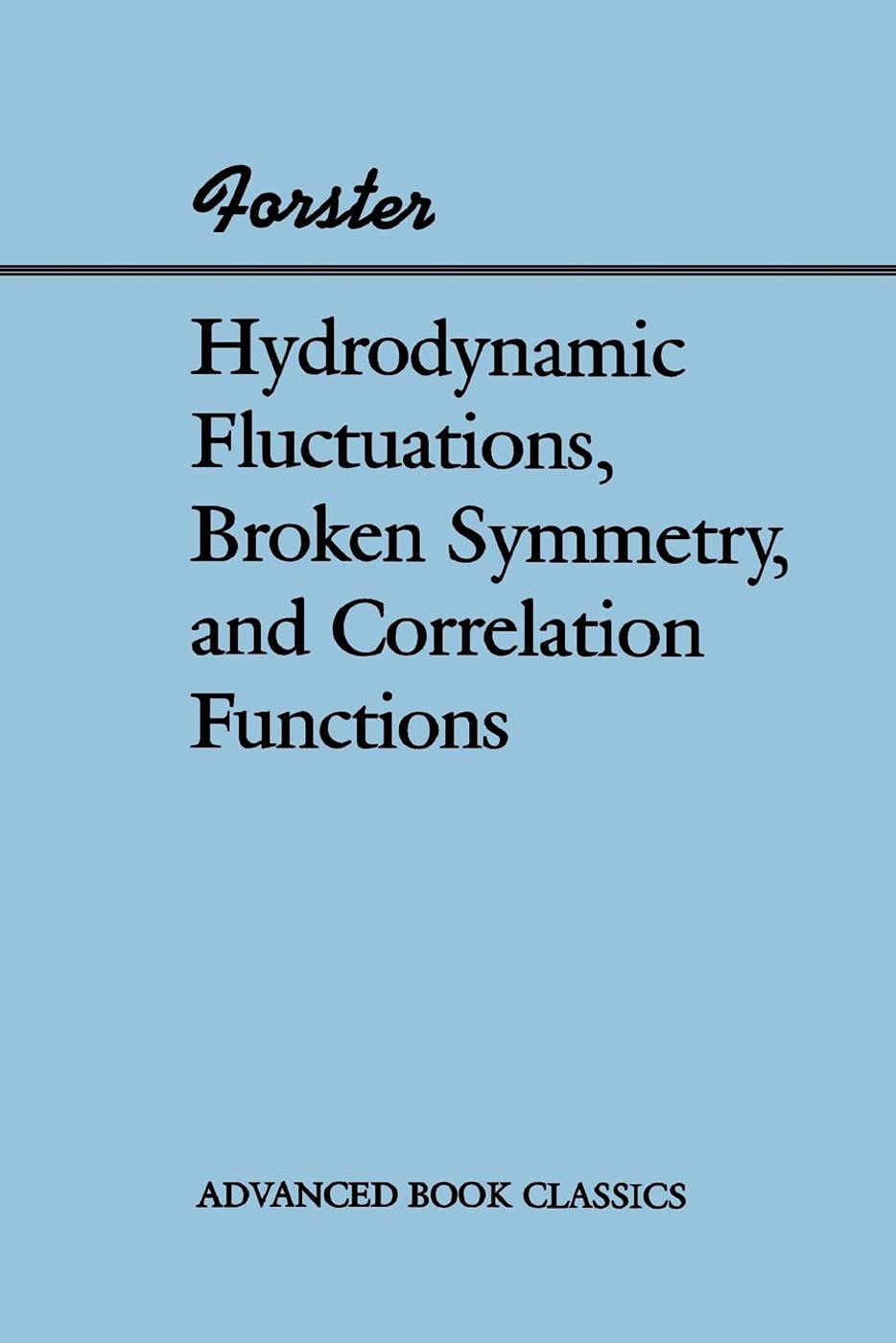 Product Image: Hydrodynamic Fluctuations, Broken Symmetry, And Correlation Functions