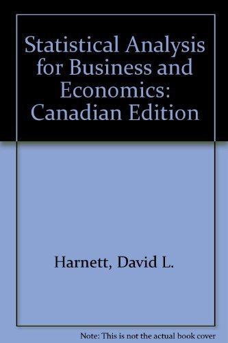 Statistical Analysis for Business and Economics: Canadian Edition Business, Finance & Career