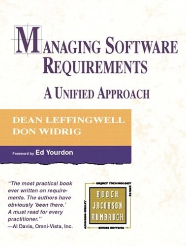 Managing Software Requirements: A Unified Approach (Addison-wesley Object Technology Series) Computer Science Books
