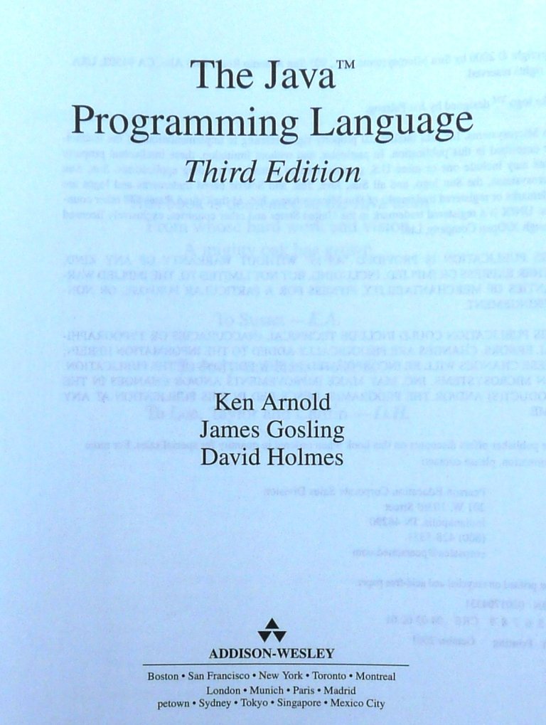 The Java Programming Language Computer Science