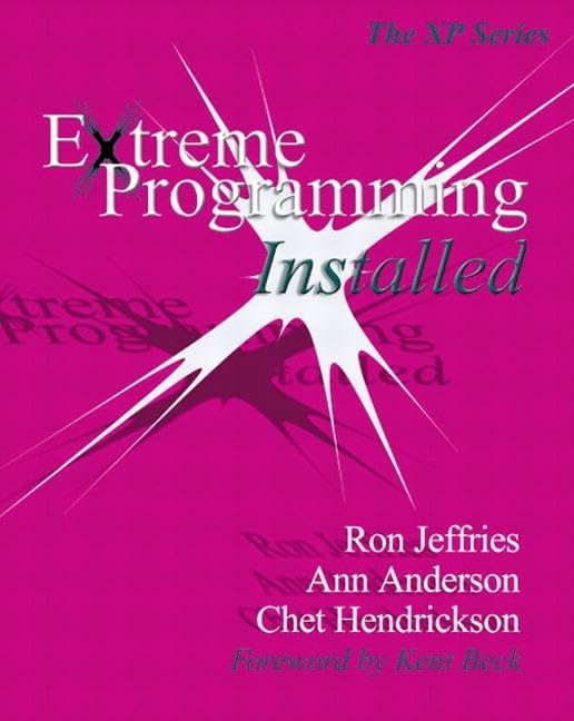 Extreme Programming Installed Computer Science