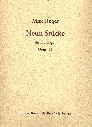 Product Image: Neun Stücke: op. 129. Orgel.