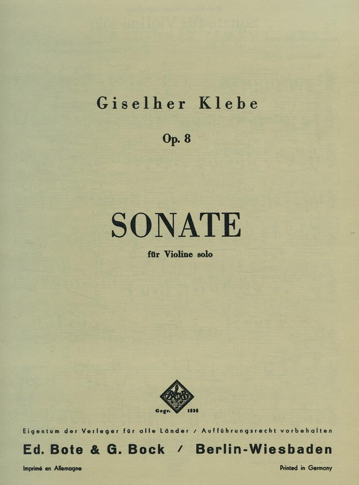 Product Image: Sonate Nr.1: op. 8. Violine.