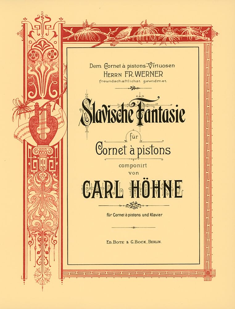 Slawische Fantasie: Kornett (Piston) und Klavier. Sheet Music