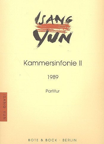 Kammersinfonie II: Kammerorchester. Partitur. Sheet Music