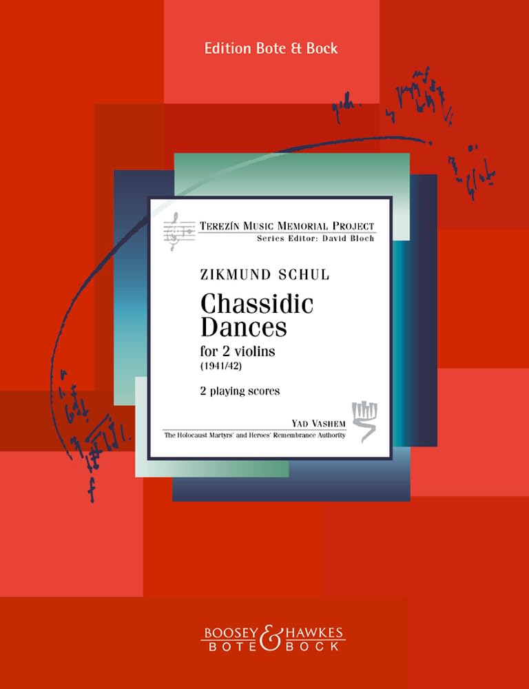 Deux danses hassidiques: op. 15. 2 violins. Partition d'exécution. book