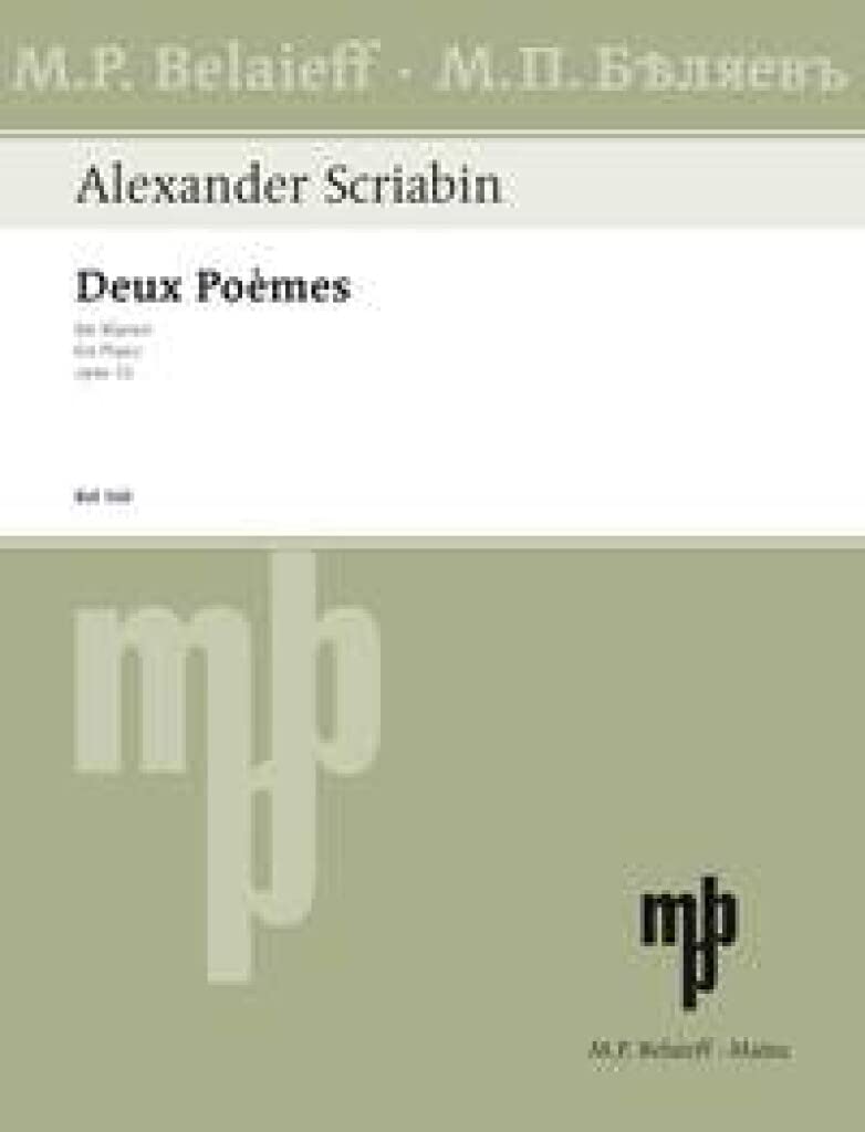 Routledge Scriabin: 2 Poèmes, Op. 32 Sheet Music