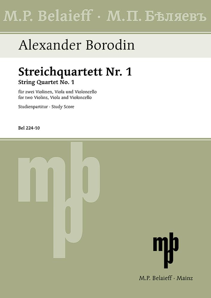 Streichquartett Nr. 1 A-Dur: Streichquartett. Studienpartitur. Sheet Music