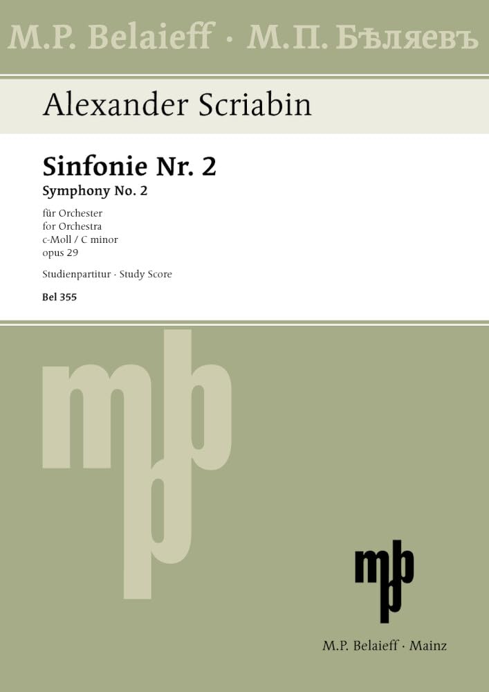 Sinfonie Nr. 2 c-Moll: op. 29. Orchester. Studienpartitur. Sheet Music