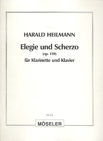 Elegie und Scherzo: op. 159. Klarinette und Klavier. Sheet Music