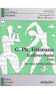 Gulliver-Suite: 11. nach TWV 40:108. 2 treble recorders. Partition d'exécution. book